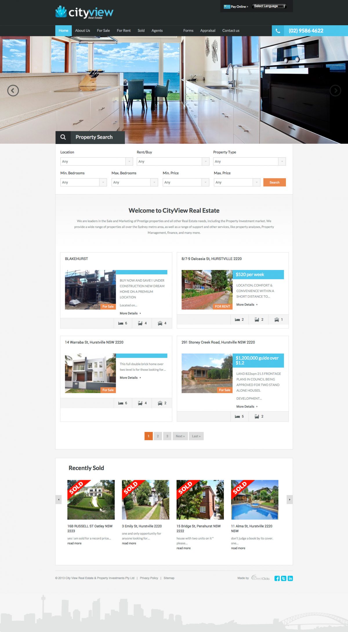 Cityview Real Estate - Web Design Agency - Direct Clicks